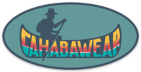 Cahabawear Signature Canoe Oval Sticker